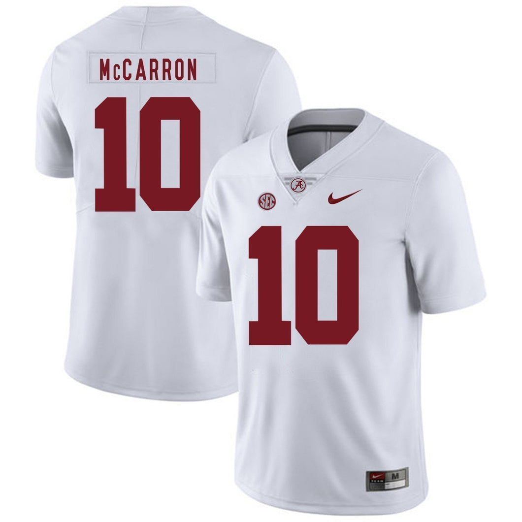 A.J McCarron Alabama Crimson Tide Football Kow Jersey White