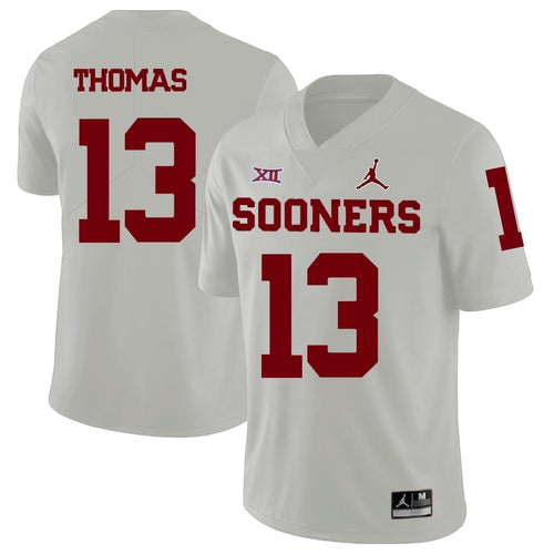 Ahmad Thomas Oklahoma Sooners Jordan Football Kow Jersey - White