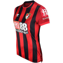 Load image into Gallery viewer, AFC BOURNEMOUTH WOMENS HOME SHIRT 19/20 - RED / BLACK