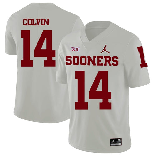 Aaron Colvin Oklahoma Sooners Jordan Football Kow Jersey - White