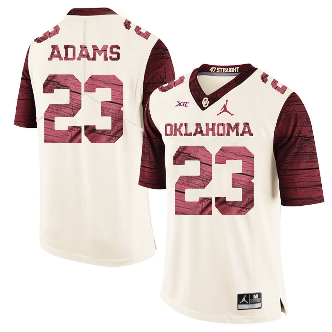 Abdul Adams Oklahoma Sooners Jordan Football Kow Jersey - Cream