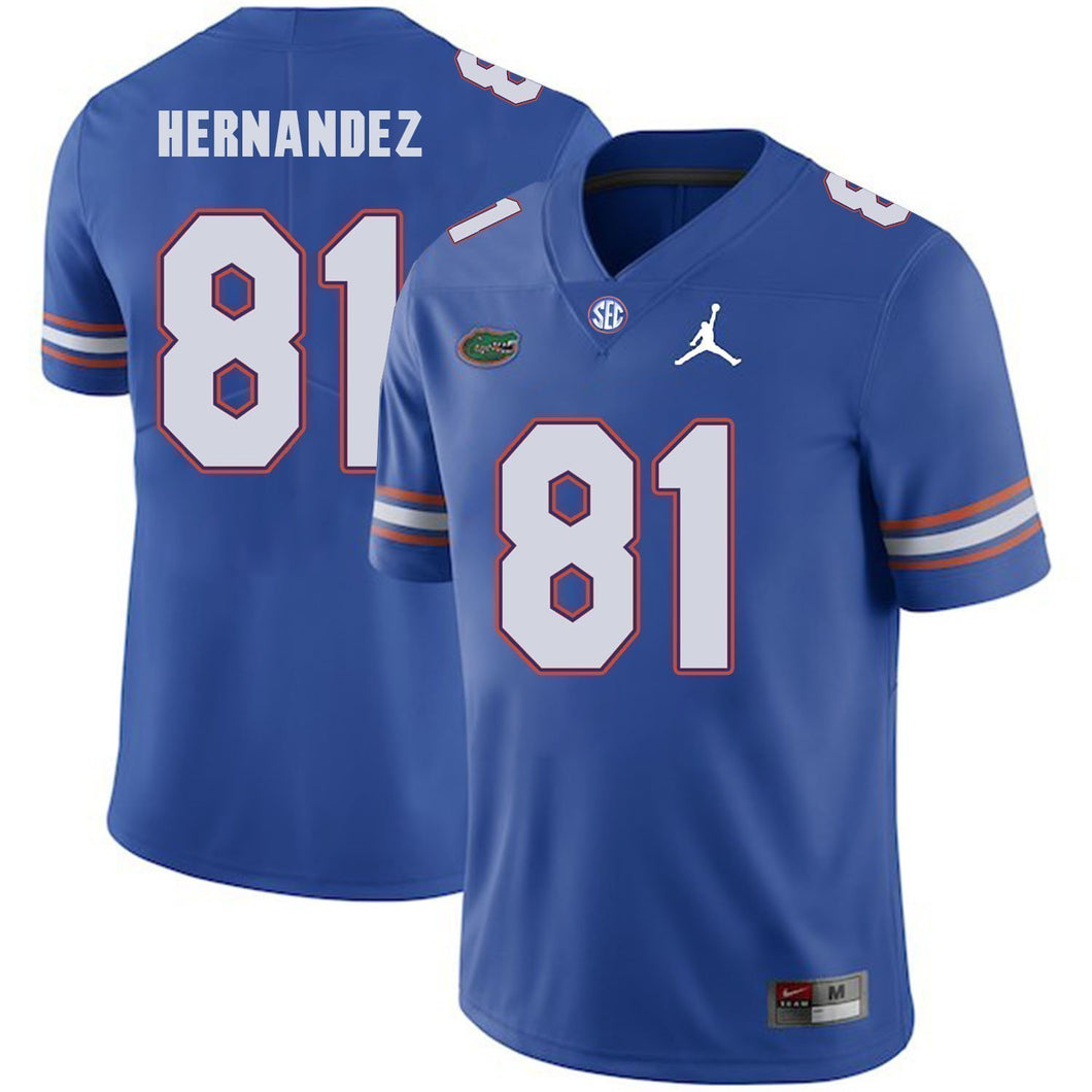 Aaron Hernandez Florida Gators Football Kow Jersey - Blue