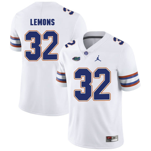 Adarius Lemons Florida Gators Football Kow Jersey - White