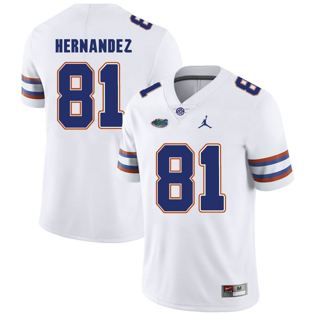 Aaron Hernandez Florida Gators Football Kow Jersey - White