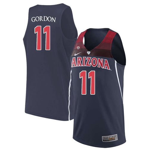 Aaron Gordon Arizona Wildcats Basketball Kow Jersey-Navy