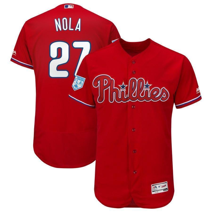 Aaron Nola Philadelphia Phillies 2019 Spring Training Baseball Player Kow Jersey