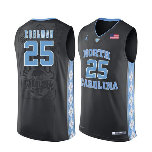 Aaron Rohlman North Carolina Basketball Kow Jersey-Black