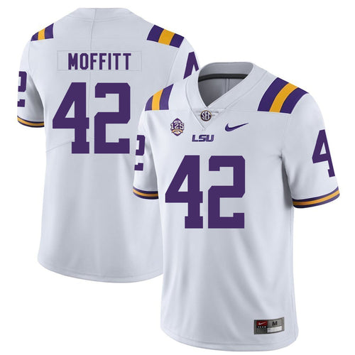 Aaron Moffitt LSU Tigers Football Kow Jersey - White