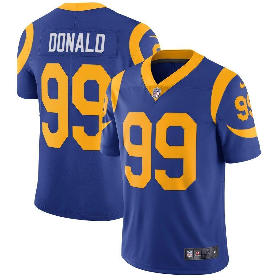 Aaron Donald 99 Los Angeles Rams Royal Vapor Untouchable Limited Player Kow Jersey