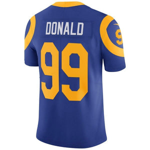 Aaron Donald 99 Los Angeles Rams Royal Vapor Untouchable Limited Player Kow Jersey