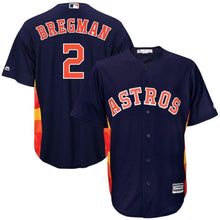 Load image into Gallery viewer, Alex Bregman 2 Houston Astros Home Official Cool Base Player Replica Kow Jersey