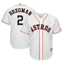 Load image into Gallery viewer, Alex Bregman 2 Houston Astros Home Official Cool Base Player Replica Kow Jersey