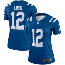 Load image into Gallery viewer, Andrew Luck Indianapolis Colts Women's Royal Legend Kow Jersey