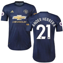 Load image into Gallery viewer, Ander Herrera Manchester United adidas 2018/19 Third Authentic Player Kow Jersey – Navy