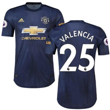 Load image into Gallery viewer, Antonio Valencia Manchester United adidas 2018/19 Third Authentic Player Kow Jersey – Navy