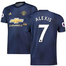 Load image into Gallery viewer, Alexis Sanchez Manchester United adidas 2018/19 Third Replica Player Kow Jersey – Navy