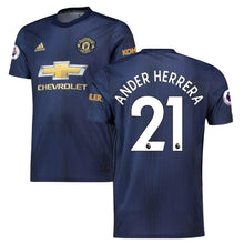 Load image into Gallery viewer, Ander Herrera Manchester United adidas 2018/19 Third Replica Player Kow Jersey – Navy