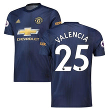 Load image into Gallery viewer, Antonio Valencia Manchester United adidas 2018/19 Third Replica Player Kow Jersey – Navy
