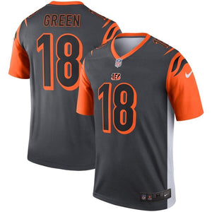 A.J. Green 18 Cincinnati Bengals Nike Silver Inverted Legend Kow Jersey