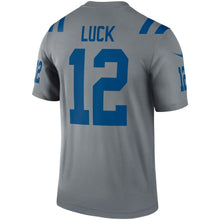 Load image into Gallery viewer, Andrew Luck Indianapolis Colts Gray Inverted Legend Kow Jersey