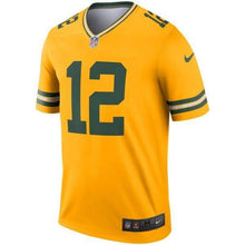 Load image into Gallery viewer, Aaron Rodgers Green Bay Packers Inverted Legend Kow Jersey – Gold