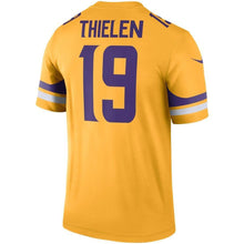 Load image into Gallery viewer, Adam Thielen Minnesota Vikings Gold Inverted Legend Kow Jersey