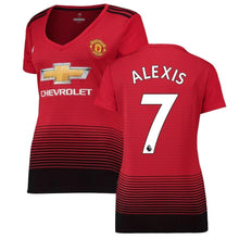 Load image into Gallery viewer, Alexis Sanchez Manchester United adidas Women's 18/19 Home Replica Kow Jersey – Red