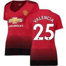 Load image into Gallery viewer, Antonio Valencia Manchester United adidas Women's 18/19 Home Replica Kow Jersey – Red
