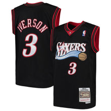 Load image into Gallery viewer, Allen Iverson Philadelphia 76ers Youth Hardwood Classics Swingman Throwback Kow Jersey – Royal