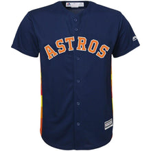 Load image into Gallery viewer, Alex Bregman 2 Houston Astros Youth Navy Alternate Official Cool Base Player Kow Jersey