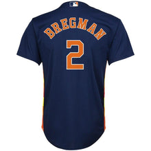 Load image into Gallery viewer, Alex Bregman 2 Houston Astros Youth Navy Alternate Official Cool Base Player Kow Jersey