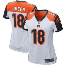 Load image into Gallery viewer, A.J. Green Cincinnati Bengals Women&#39;s White Game Kow Jersey