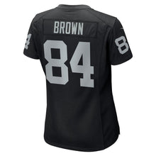 Load image into Gallery viewer, Antonio Brown 84 Oakland Raiders Women's Game Kow Jersey