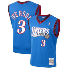 Load image into Gallery viewer, Allen Iverson Philadelphia 76ers Hardwood Classics Swingman Kow Jersey