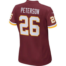 Load image into Gallery viewer, Adrian Peterson Washington Redskins Women&#39;s Game Kow Jersey - Burgundy