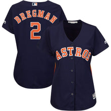 Load image into Gallery viewer, Alex Bregman Houston Astros Women's Navy Alternate Cool Base Player Kow Jersey