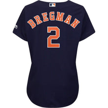 Load image into Gallery viewer, Alex Bregman Houston Astros Women's Navy Alternate Cool Base Player Kow Jersey