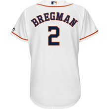 Load image into Gallery viewer, Alex Bregman 2 Houston Astros Women's White Home Cool Base Player Kow Jersey