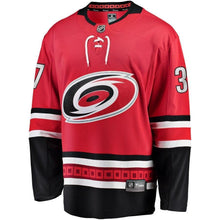 Load image into Gallery viewer, Andrei Svechnikov 37 Carolina Hurricanes Youth Red Breakaway Player Kow Jersey