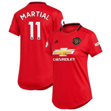 Load image into Gallery viewer, Anthony Martial Manchester United adidas Women's 2019/20 Home Replica Player Kow Jersey – Red