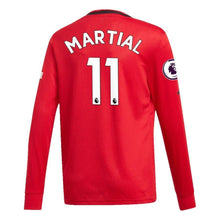 Load image into Gallery viewer, Anthony Martial Manchester United adidas Youth 2019/20 Home Replica Long Sleeve Player Kow Jersey – Red