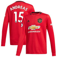 Load image into Gallery viewer, Andreas Pereira Manchester United adidas Youth 2019/20 Home Replica Long Sleeve Player Kow Jersey – Red