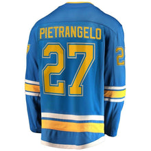 Load image into Gallery viewer, Alex Pietrangelo St. Louis Blues  Branded 2019 Stanley Cup Champions Alternate Breakaway Player Kow Jersey - Blue