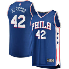 Load image into Gallery viewer, Al Horford Philadelphia 76ers 2019/20 Fast Break Replica Kow Jersey Royal – Icon Edition