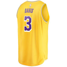 Load image into Gallery viewer, Anthony Davis Los Angeles Lakers Gold 2019/20 Fast Break Replica Kow Jersey – Icon Edition