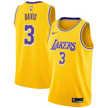 Load image into Gallery viewer, Anthony Davis Los Angeles Lakers Gold 2019/20 Swingman Kow Jersey – Icon Edition