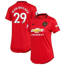 Load image into Gallery viewer, Aaron Wan-Bissaka Manchester United adidas Women&#39;s 2019/20 Home Replica Player Kow Jersey – Red