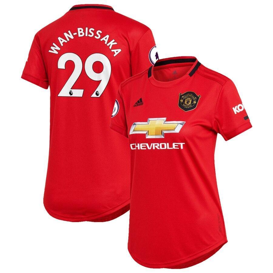 Aaron Wan-Bissaka Manchester United adidas Women's 2019/20 Home Replica Player Kow Jersey – Red