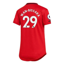 Load image into Gallery viewer, Aaron Wan-Bissaka Manchester United adidas Women&#39;s 2019/20 Home Replica Player Kow Jersey – Red