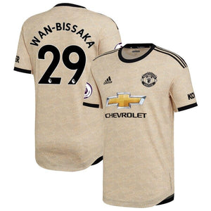 Aaron Wan-Bissaka Manchester United adidas 2019/20 Away Authentic Player Kow Jersey - Tan